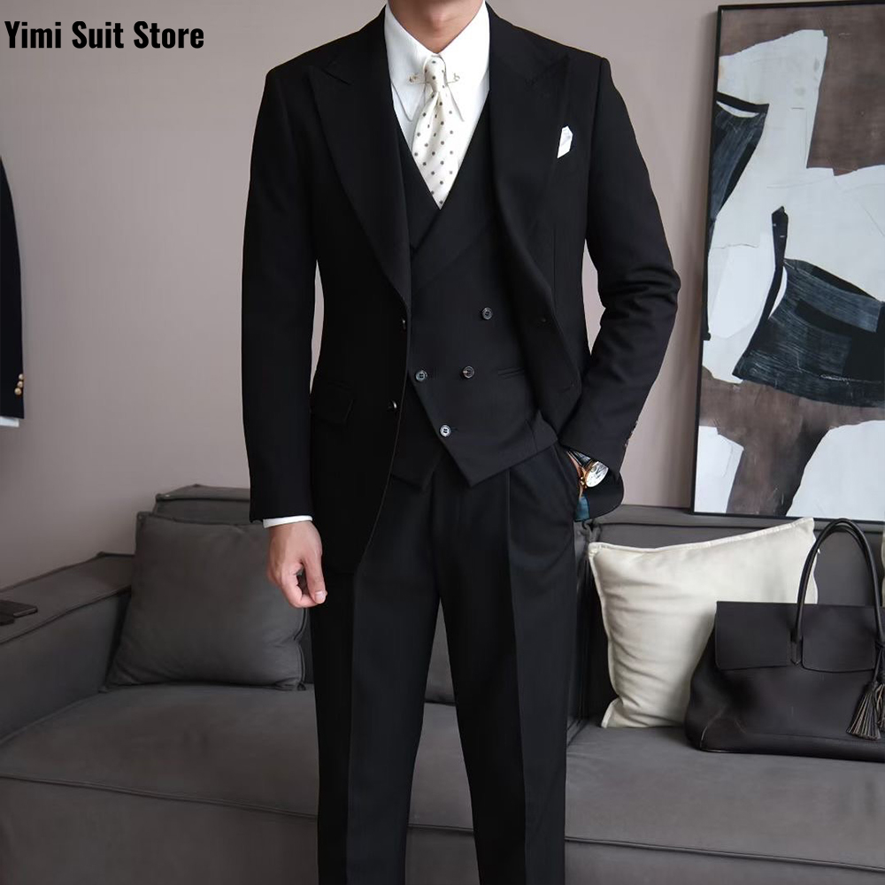 Men Formal Wear Modern - Preto de alta qualidade ternos masculinos