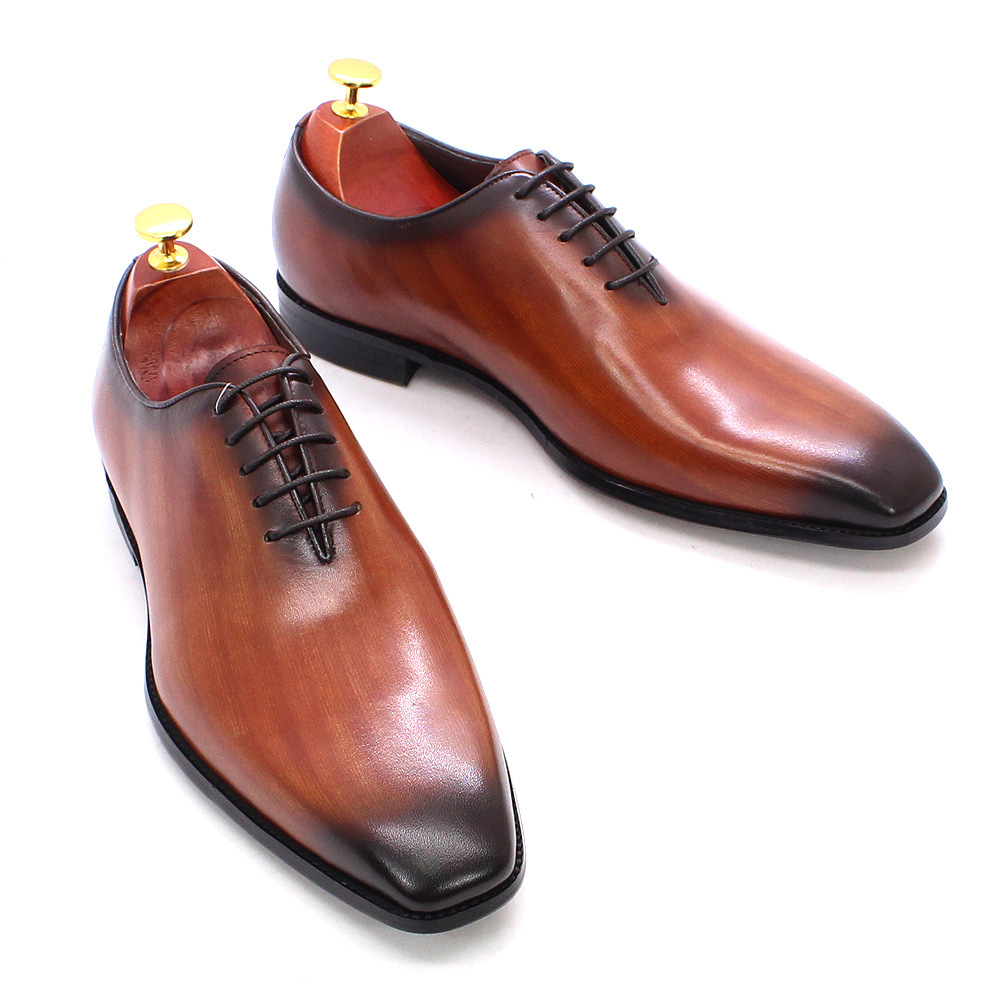 Men'S Luxury Formal Wear Brands - Designer de couro genuíno dos homens