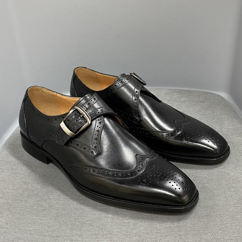 Men Formal Party Wear Outfit - Sapatos casuais masculinos escultura de couro