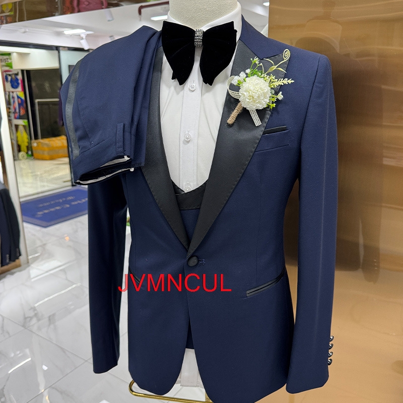 Men Formal Party Wear Outfit - Conjunto Masculino de 3 Peças Slim
