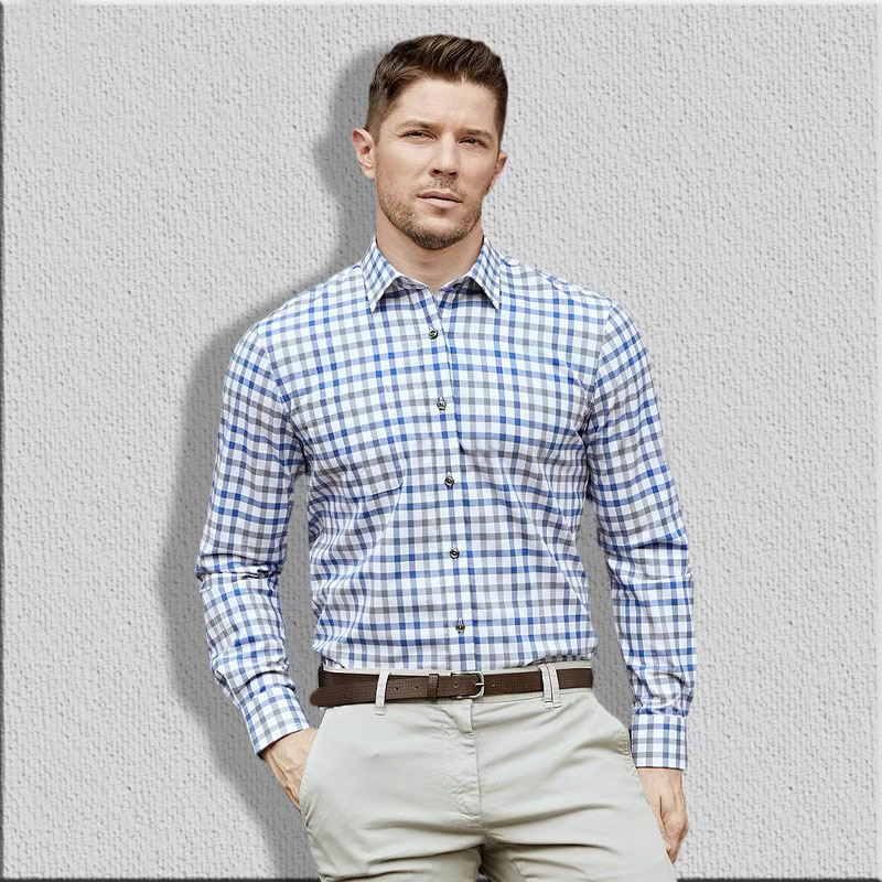 Camisa de manga longa masculin - Men Formal Wear Shirts avaliação e preço