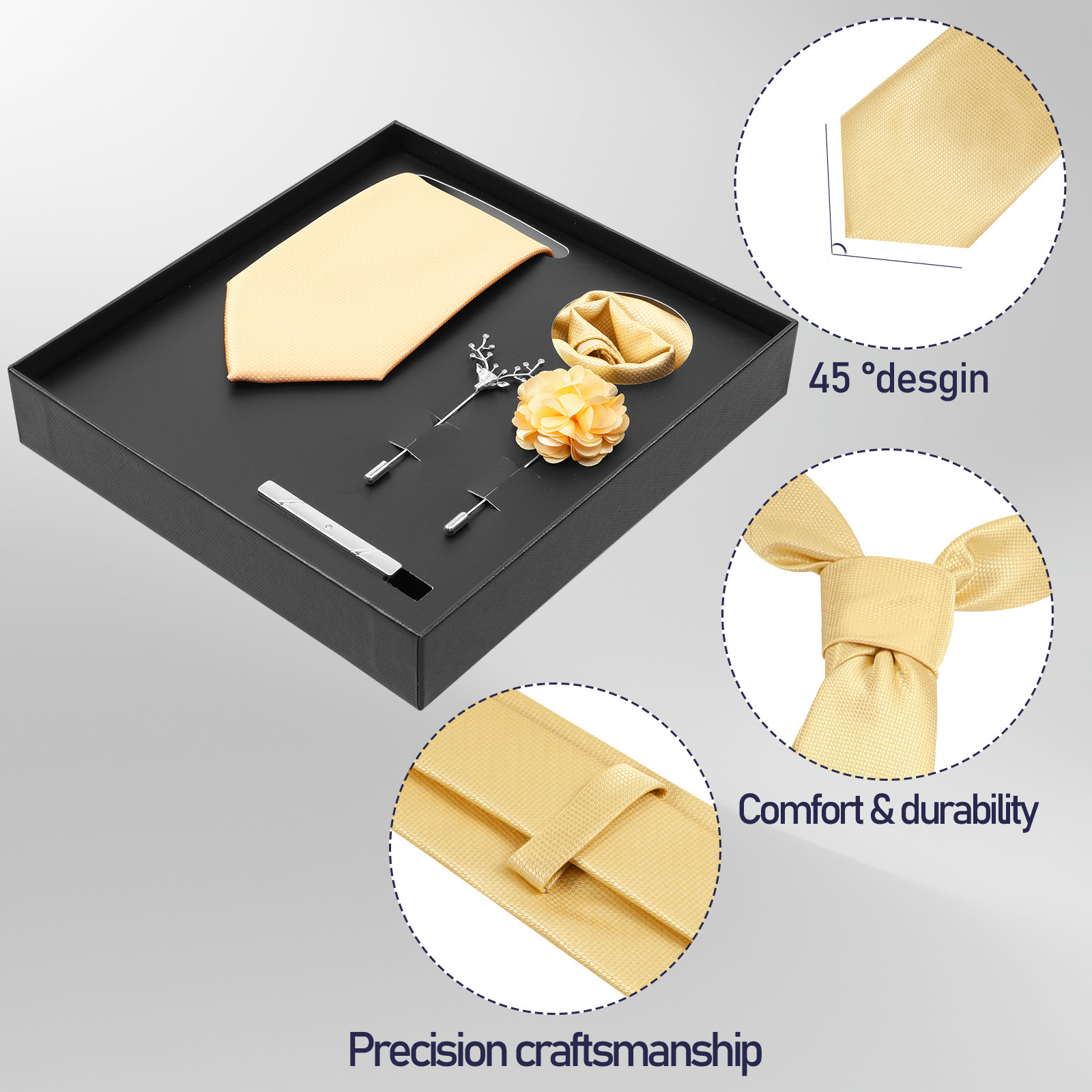 Conjunto de 5 peças para grava - Pocket Square Set avaliação e preço