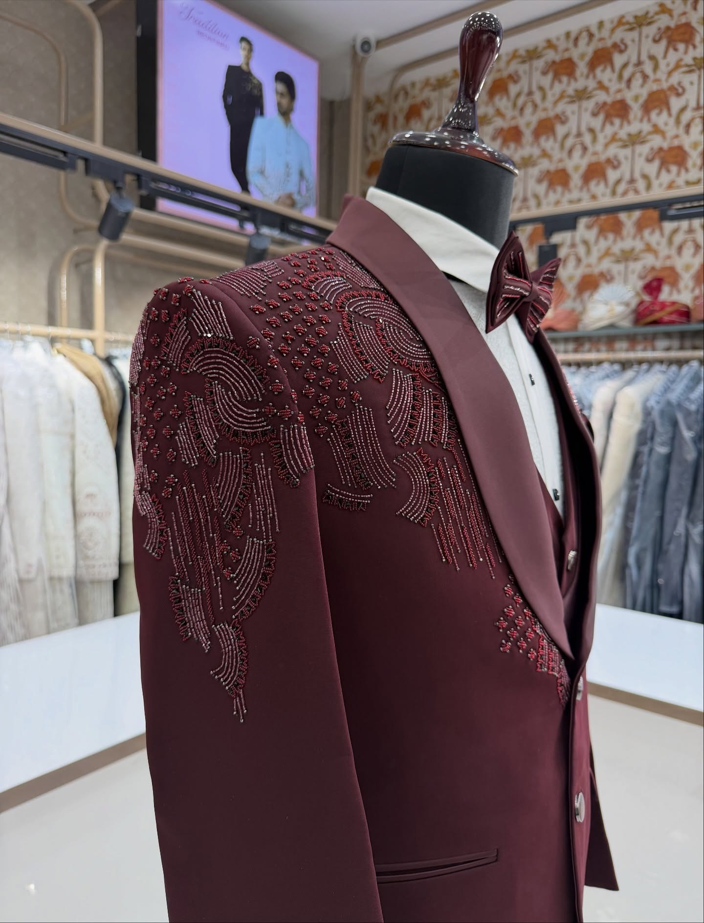 Conjunto de 3 Peças de Terno d - Men Formal Wear Modern avaliação e preço