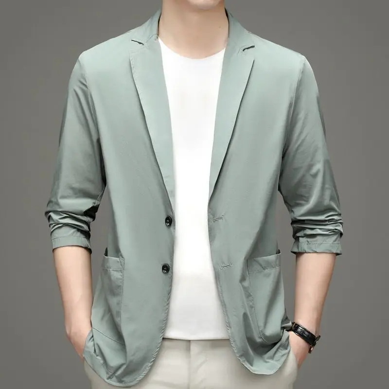 Blazers masculinos finos de ne - Men Formal Wear For Summer avaliação e preço