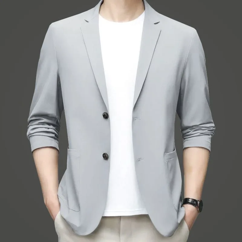 Blazers masculinos finos de ne - Men Formal Wear For Summer avaliação e preço