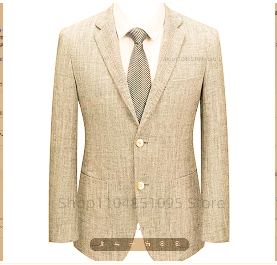 Blazer Slim Fit Masculino em L - Men Formal Wear For Summer avaliação e preço