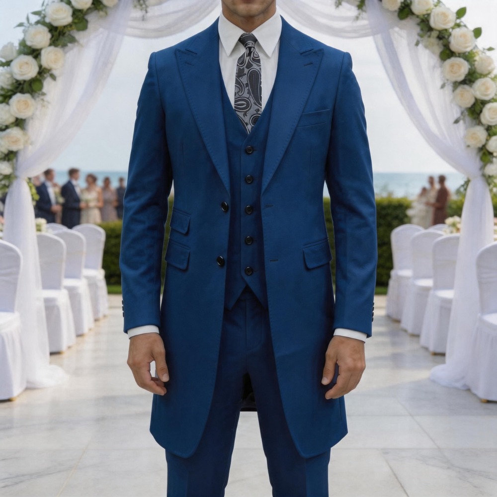 Terno Slim Fit de 3 Peças para - Men Formal Party Wear Outfit avaliação e preço