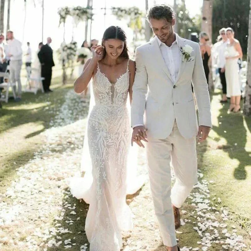 Smoking de casamento de linho  - Men Formal Wear For Summer avaliação e preço