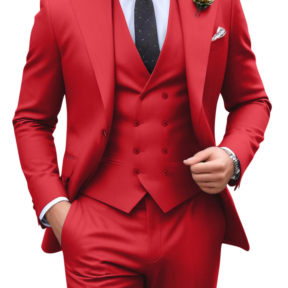 Conjunto de 3 peças de terno m - Men Formal Party Wear Outfit avaliação e preço