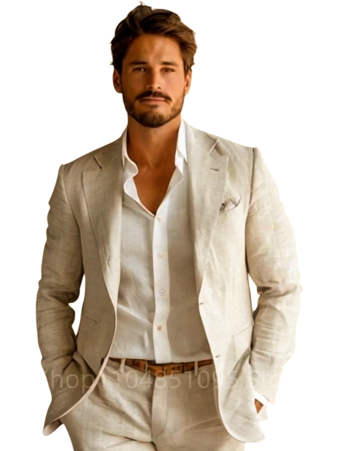 Blazer Masculino Azul Slim Fit - Men Formal Wear For Summer avaliação e preço